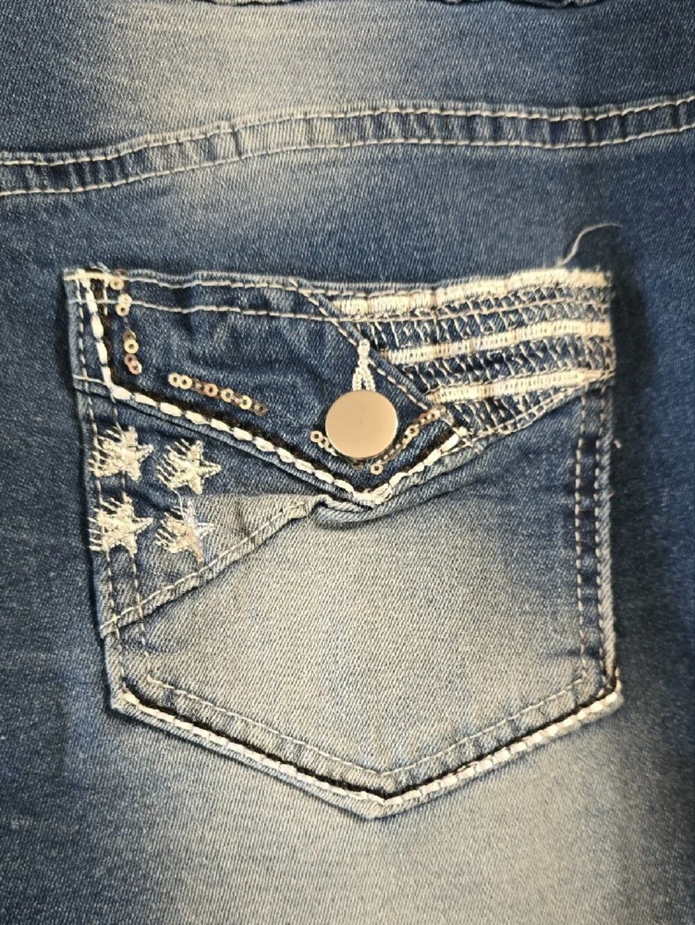 Women's Blue Denim Shorts